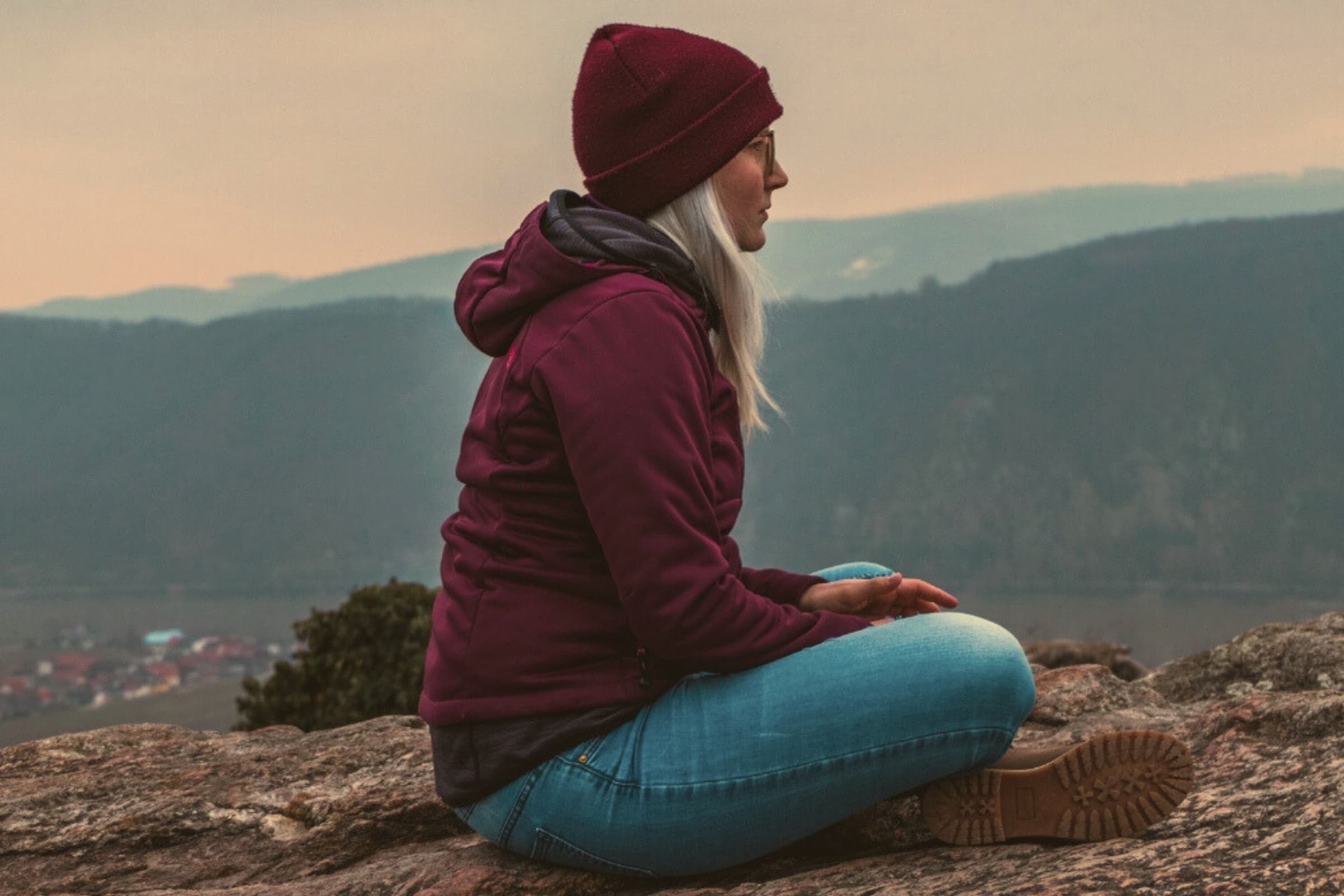 Person practicing wellness habits in daily life